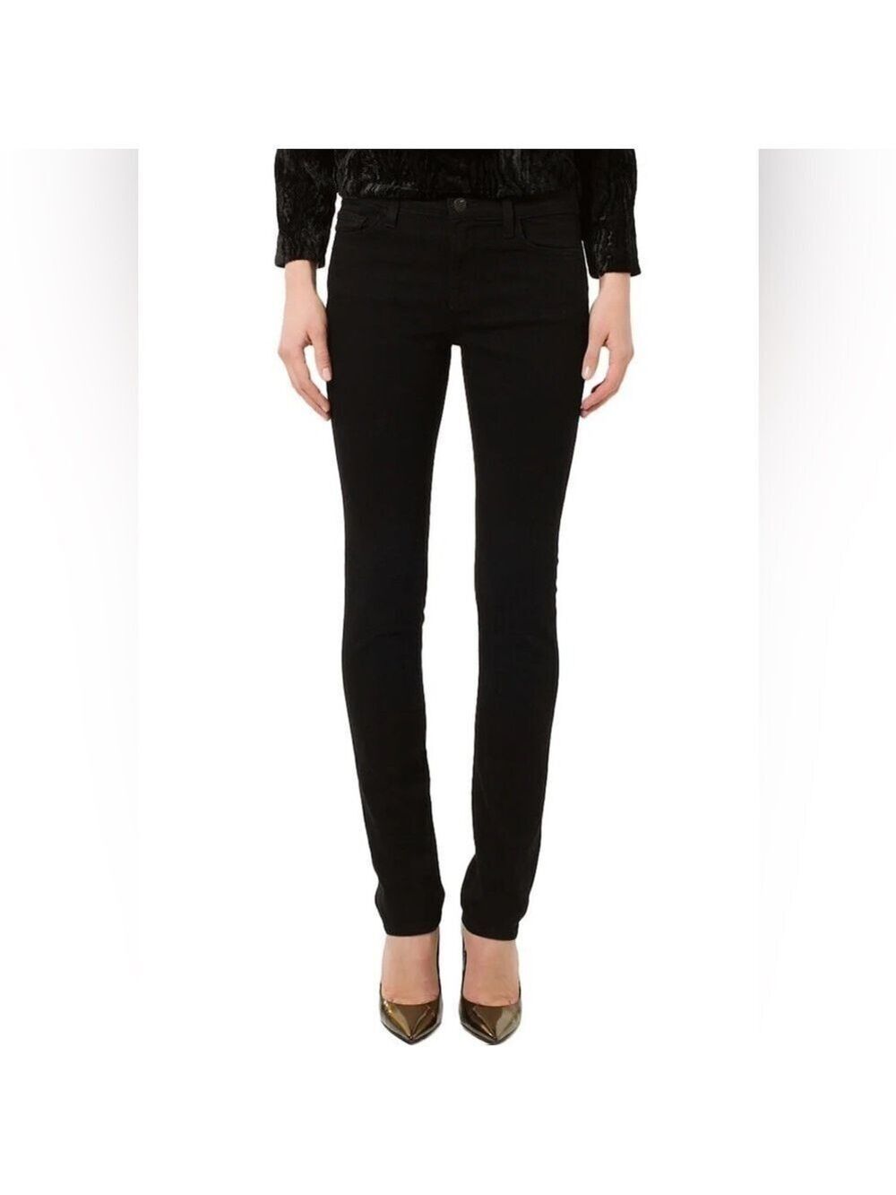 J Brand Shadow Straight Leg Black Jeans Size 27